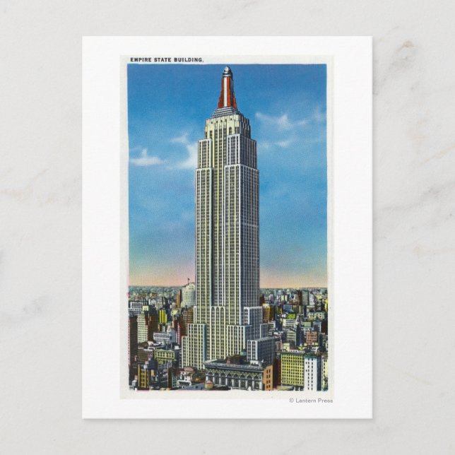 Utvändig vy över Empire state Bldg Vykort (Framsida)