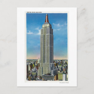 Utvändig vy över Empire state Bldg Vykort