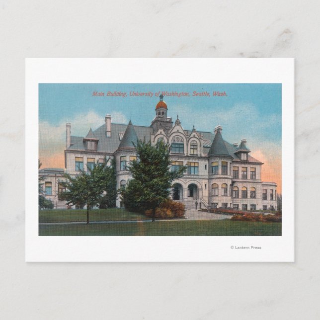 Utvändig vy över Universiteten i WA Main Bldg Vykort (Framsida)