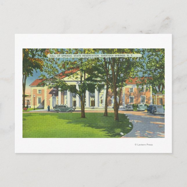 Utvändig vy över Vårens hus Vykort (Framsida)