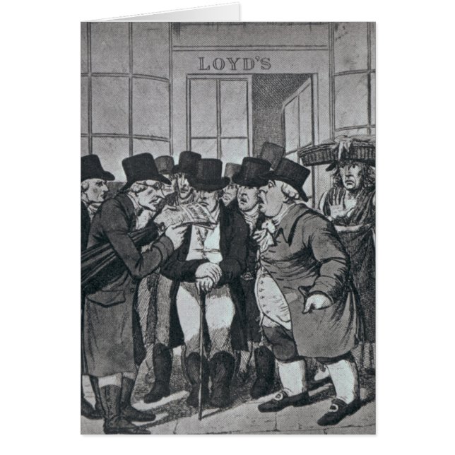 Utvändiga Lloyds av London Hälsningskort (Framsidan)