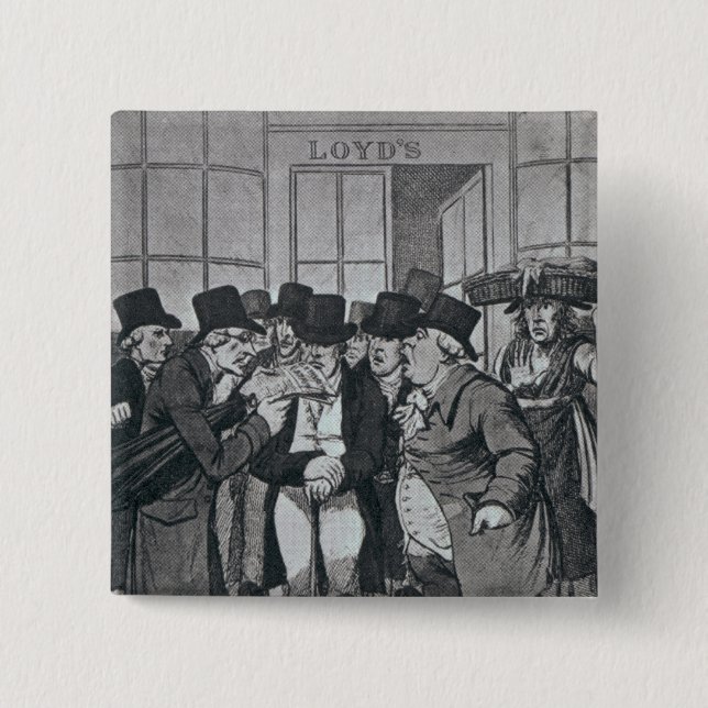 Utvändiga Lloyds av London Knapp (Framsida)