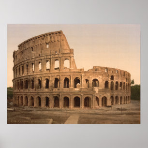 Utvändigt Colosseum, Rom, Italien Archival print Poster