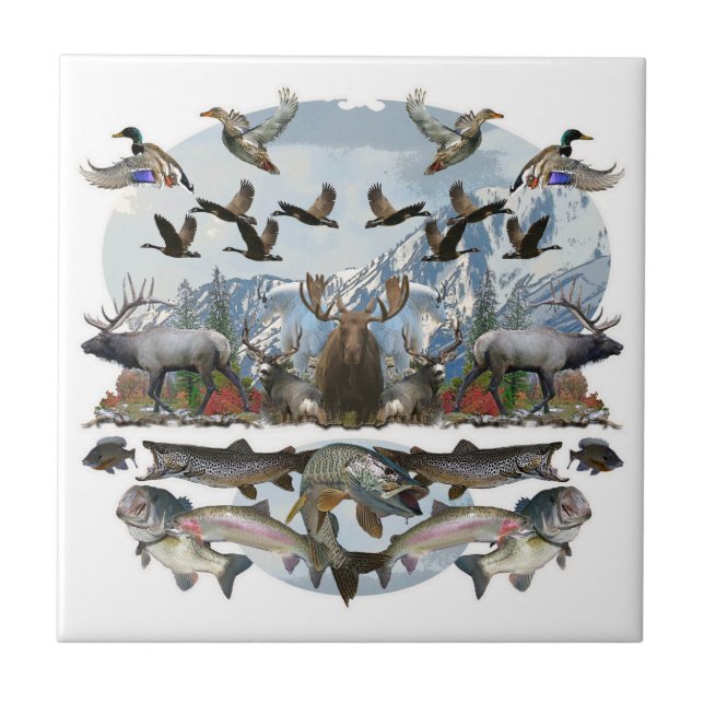 Utvändigt liv kakelplatta (Framsidan)