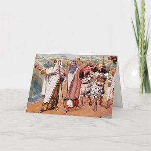 Utvandring från Egypten. Fine Art Passover-hälsnin Kort