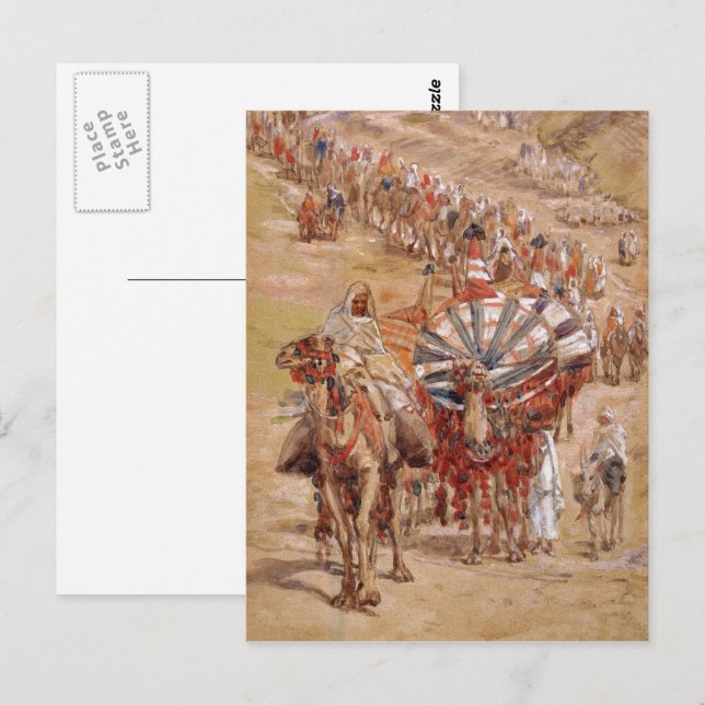 Utvandring från Egypten. Passover Fine Art Vykort (Fram/baksida)