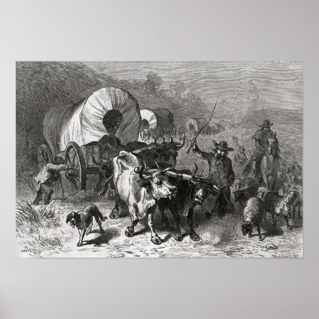 Utvandring till Westerna Land Poster (Framsidan)