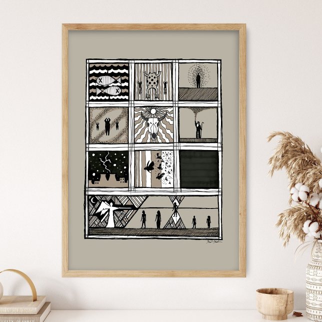 Utvandringsplagor, Moses tryck, Exodus bibelberätt Poster (Skapare uppladdad)