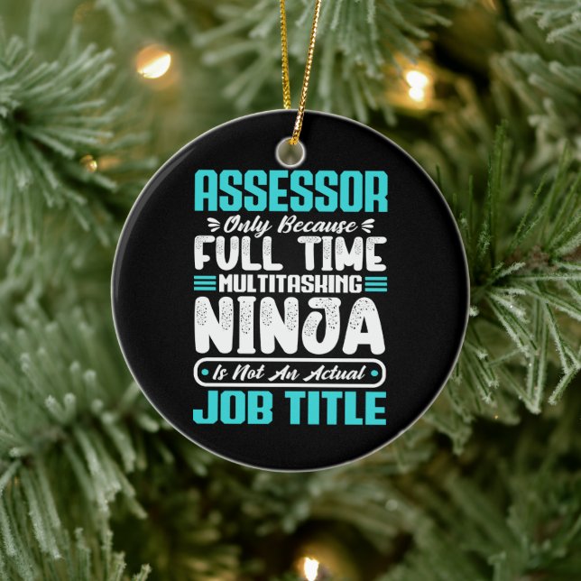Utvärderare av befattningens titel Funny Professio Julgransprydnad Keramik (Träd)