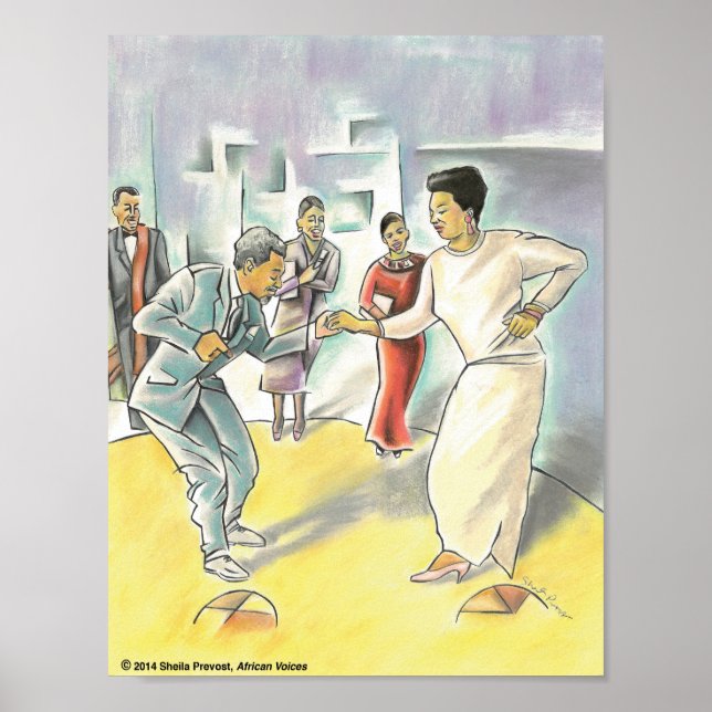 Utvärdering av Maya Angelou & Amiri Baraka Poster (Framsidan)