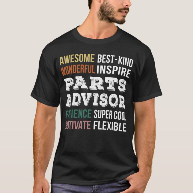 Utvärdering av reservdelsrådgivare t shirt (Framsida)