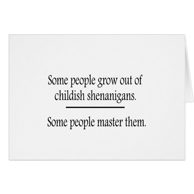 Utväxa chilensk shenanigans hälsningskort (Framsidan Horizontal)