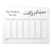 Utveckla en enkel veckovis, vit skriptplanering