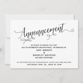 Utveckla meddelande om uppskjutet skript i Bröllop Inbjudningar