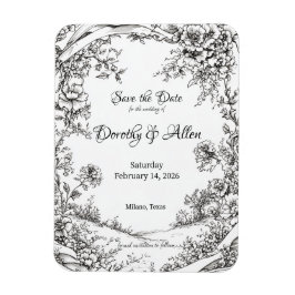 Utveckla Rustic Blommigt Magnet