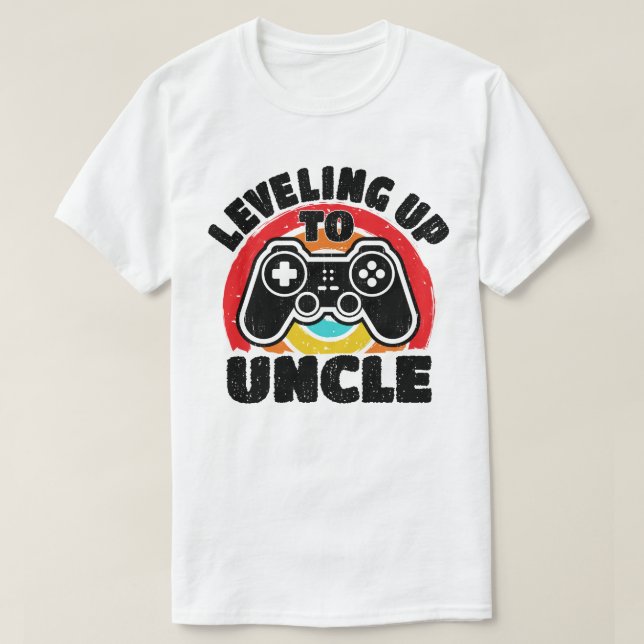 Utvecklad till morbror Gamer Gaming Future farbror T Shirt (Design framsida)