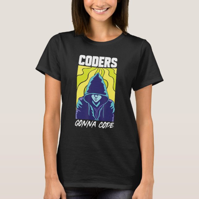 Utvecklare av kodprogrammeraren Software en T Shirt (Framsida)