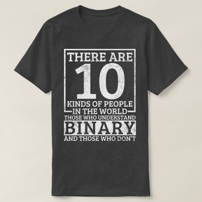 Utvecklare av Software för binär datorprogrammerar T Shirt (Design framsida)