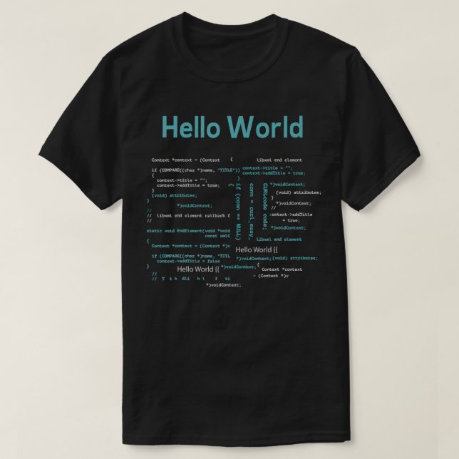 Utvecklare av Software för kodning av datatekniker T Shirt (Design framsida)
