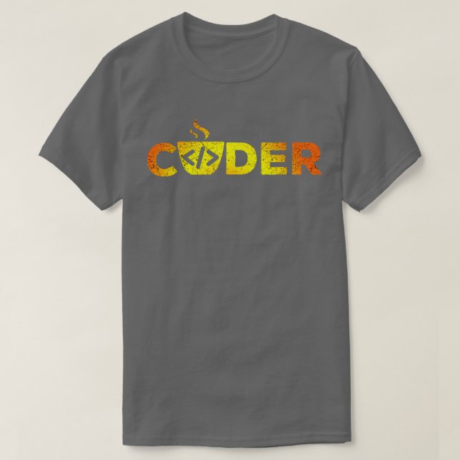 Utvecklare av Software för kodprogram T Shirt (Design framsida)