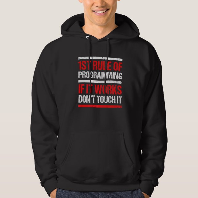 Utvecklare av Software för kodprogrammering för pr Hoodie (Framsida)