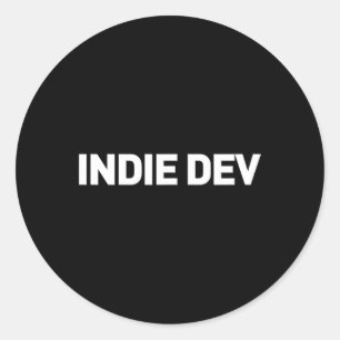 Utvecklare av videospel - Intel Game Developer Ind Runt Klistermärke