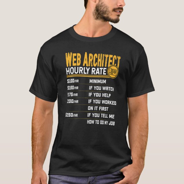Utvecklare av Webben för  av timhastighet för webb T Shirt (Framsida)