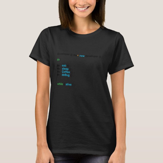 Utvecklare Ny utvecklare-koderprogrammerare - nerd T Shirt (Framsida)