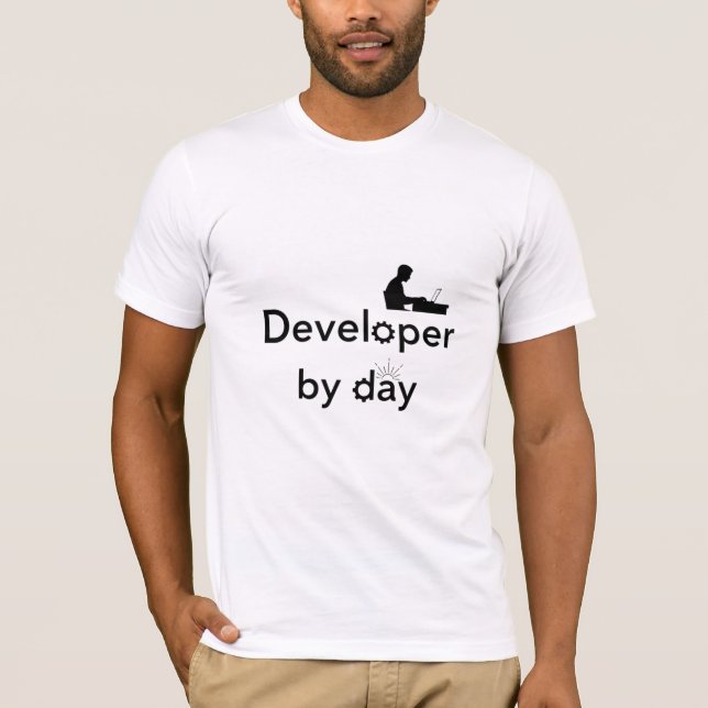 Utvecklare om dagen t shirt (Framsida)