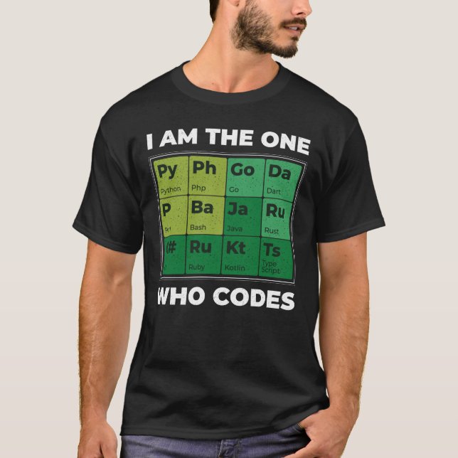 Utvecklare Periodic Bord Funny T Shirt (Framsida)