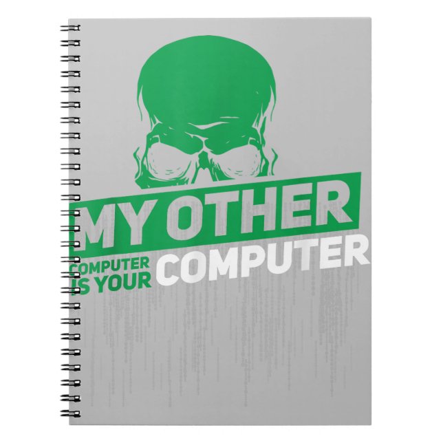 Utvecklare Sysadmin Ingenjör Hacker Nerd Admin-kod Anteckningsbok (Framsidan)