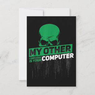 Utvecklare Sysadmin Ingenjör Hacker Nerd Admin-kod Inbjudningar