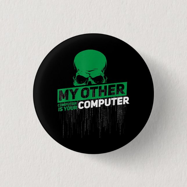 Utvecklare Sysadmin Ingenjör Hacker Nerd Admin-kod Knapp (Framsida)