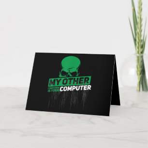 Utvecklare Sysadmin Ingenjör Hacker Nerd Admin-kod Kort