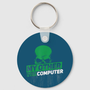Utvecklare Sysadmin Ingenjör Hacker Nerd Admin-kod Nyckelring