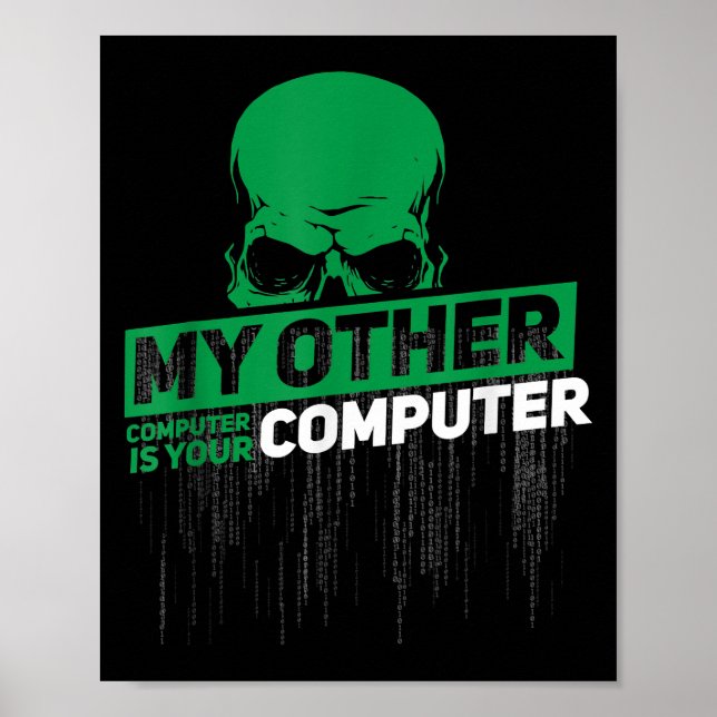 Utvecklare Sysadmin Ingenjör Hacker Nerd Admin-kod Poster (Framsidan)
