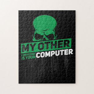 Utvecklare Sysadmin Ingenjör Hacker Nerd Admin-kod Pussel