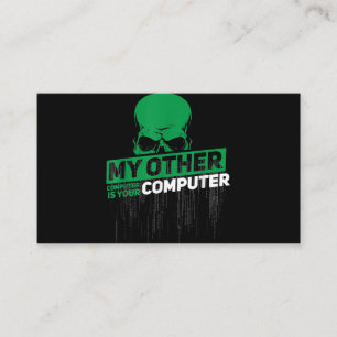 Utvecklare Sysadmin Ingenjör Hacker Nerd Admin-kod Visitkort