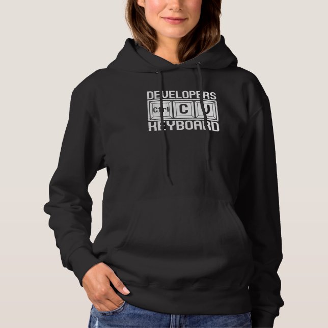 Utvecklare Tangentbord Programmer Coder-speldator T Shirt (Framsida)