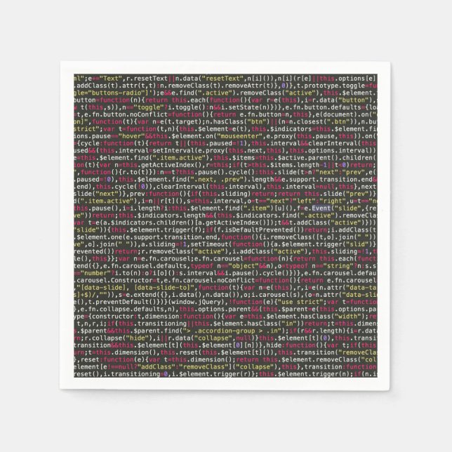 Utvecklarens terminal Mönster Pappersservett (Framsidan)