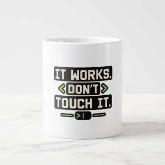 Utvecklarhumor "Rör Den Inte" T-shirt Jumbo Mugg