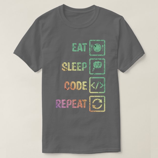 Utvecklaroffert för Software för kodprogram T Shirt (Design framsida)