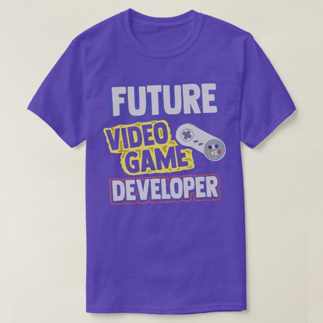 Utvecklarprogrammerare för framtida videospel t shirt (Design framsida)