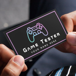 Utvecklarspelare för videospel Gamer Modern Rosa N Visitkort