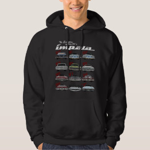 Utveckling av 60-talets Impala,1960,Hot Rod,Muscle Hoodie