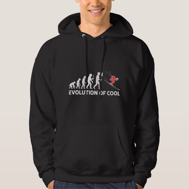 Utveckling av coola roliga skiddesign hoodie (Framsida)