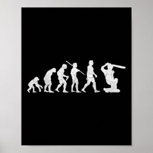 Utveckling Av Cricket T Tröja Rolig Clic Världen P Poster