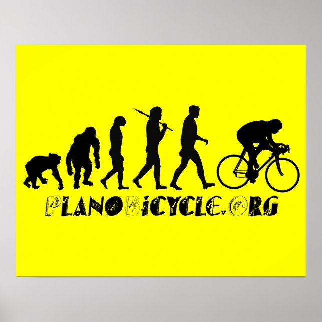 Utveckling av Cycling Arty Logotyp Plano Texas Gea Poster (Framsidan)