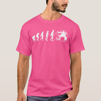 Utveckling av drummer - peokistisk banddrom t shirt
