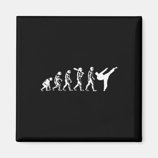 Utveckling Av Karate Kampkonst Kickboxning Taekwo Magnet (Framsidan)
